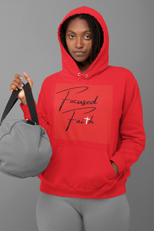 Embroidered Hoodie, "Focused Faith"