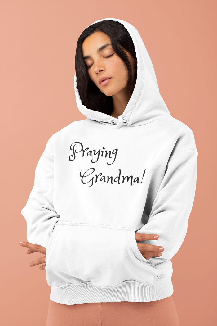 Embroidered Hoodie "Praying Grandma"