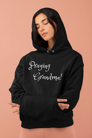 Embroidered Hoodie "Praying Grandma"